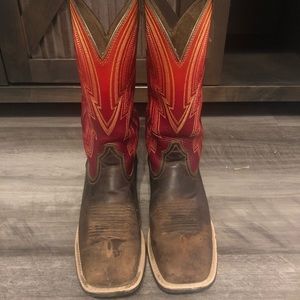 Ariat boots red top